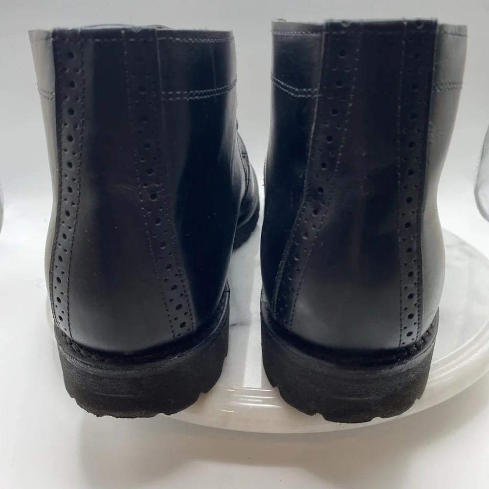 Allen‎ Edmonds Stanford Men's Black Leather Ankle Chukka Boots Sz 11.5 D Tate